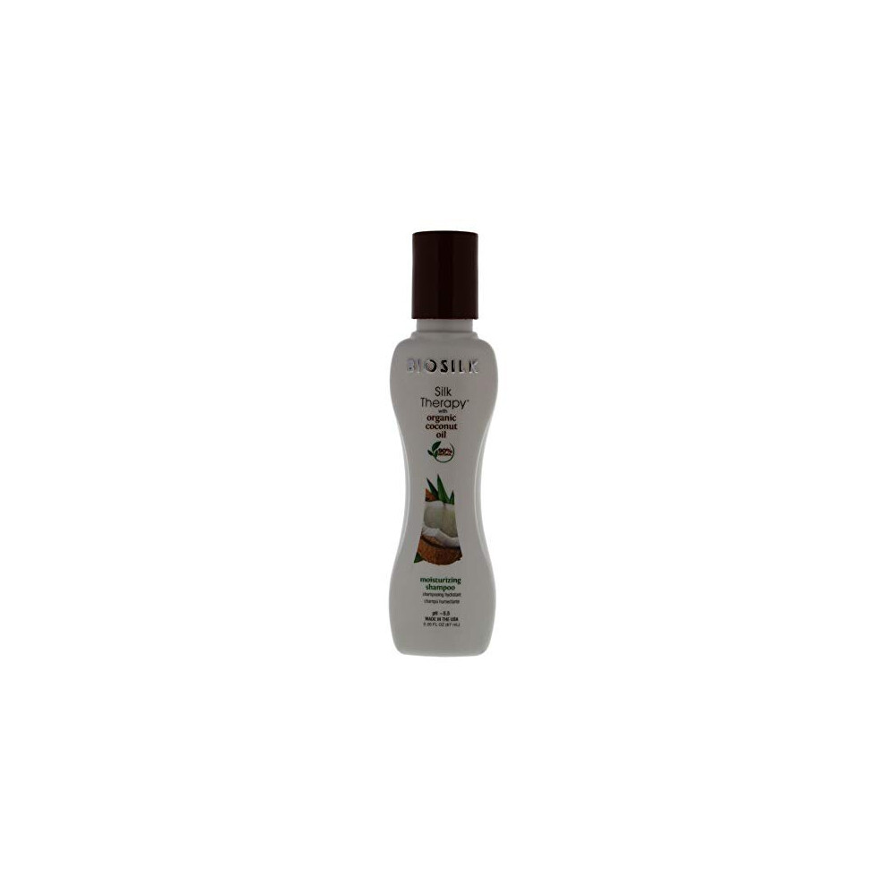 Biosilk Silk Therapy with Coconut Oil Moisturizing Shampoo - 2.26oz