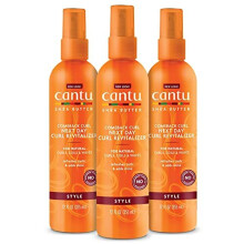 cantu comeback curl Next Day curl Revitalizer for Natural Hair with Pure Shea Butter, 12 fl oz (Pack of 3) (Pa