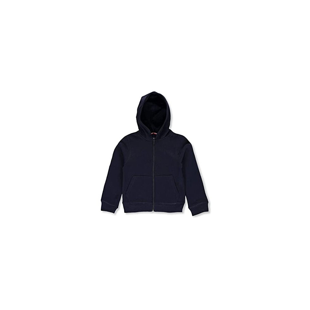 French Toast Boys Fleece Hooded Sweatshirt, Navy, L (10/12),Big Boys