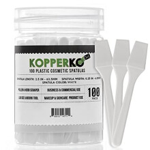 Kopperko 100 Spatules Cosmétiques 2,5 Pouces - Spatule Plastique Pour Cosmétiques, Crèmes, & Loisirs