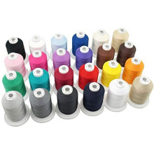 New brothread 24 Basic colors Multi-Purpose 100% Mercerized cotton Threads 50S3 600M(660Y) Each Spool for Quil