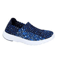 (UK 6) Dek Womens Super Lightweight Memory Foam Slip On Comfort Summer Shoes With Stretch Upper Blue