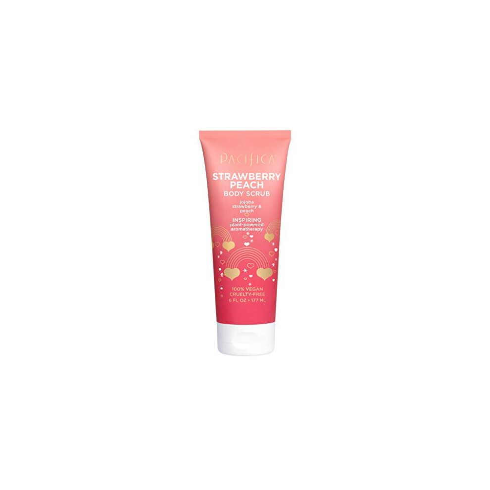 Pacifica Body Scrub - Stawberry Peach 6 oz