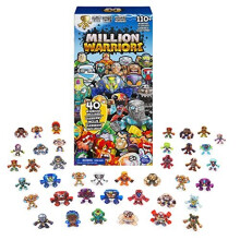 Million Warriors, 40-Pack Samlarfigurer, Garanti för Sällsynt Krigare, Överraskning Leksaker för Barn 5+