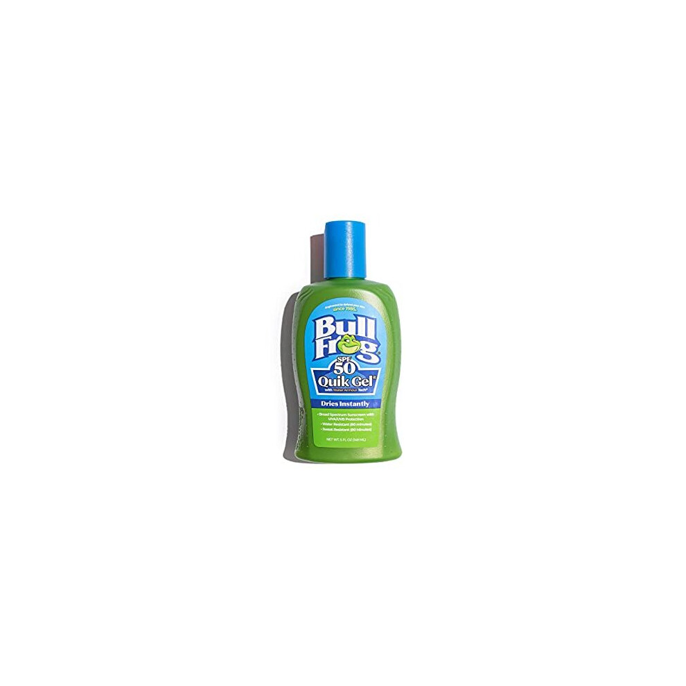 Bullfrog Quik Gel Sunscreen Spf 50 Reef Friendlysafe (Oxybenzone & Octinoxate Free) Broad Spectrum Moisturizin