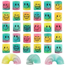 Pacote de 30 Fidget Springs Mágicos Arco-Íris Mini Brinquedos para Festas Aniversários