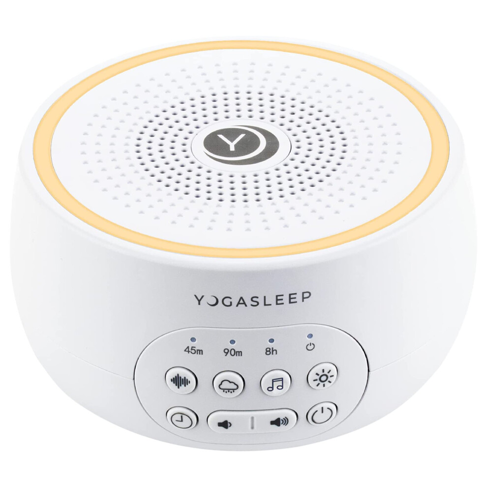 Dreamcenter Multi Sound Noise Machine With Night Sleep Timer, 26 Soothing Sounds For Tr White/Light Yogasleep