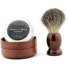 Pure Badger Hair Borotvakefe Termszetes Fa bgre tl kzzel ksztett szappan borbly kszlet