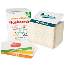 LearnWorx 101 Baby Flash-kort - Prisvindende - F?rste ord - L?r objekter Tal og spil spil - P?dagogisk leget?j til sm?b?rn (alder 1-3)