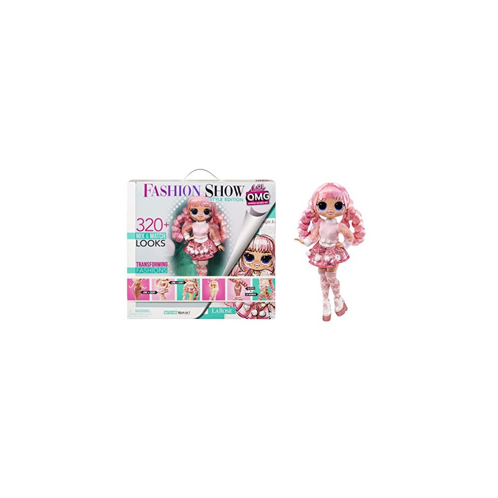 LOL Surprise OMg Fashion Show Style Edition Larose Fashion Doll w 320+ Fashion Looks, Transforming Fashions, R