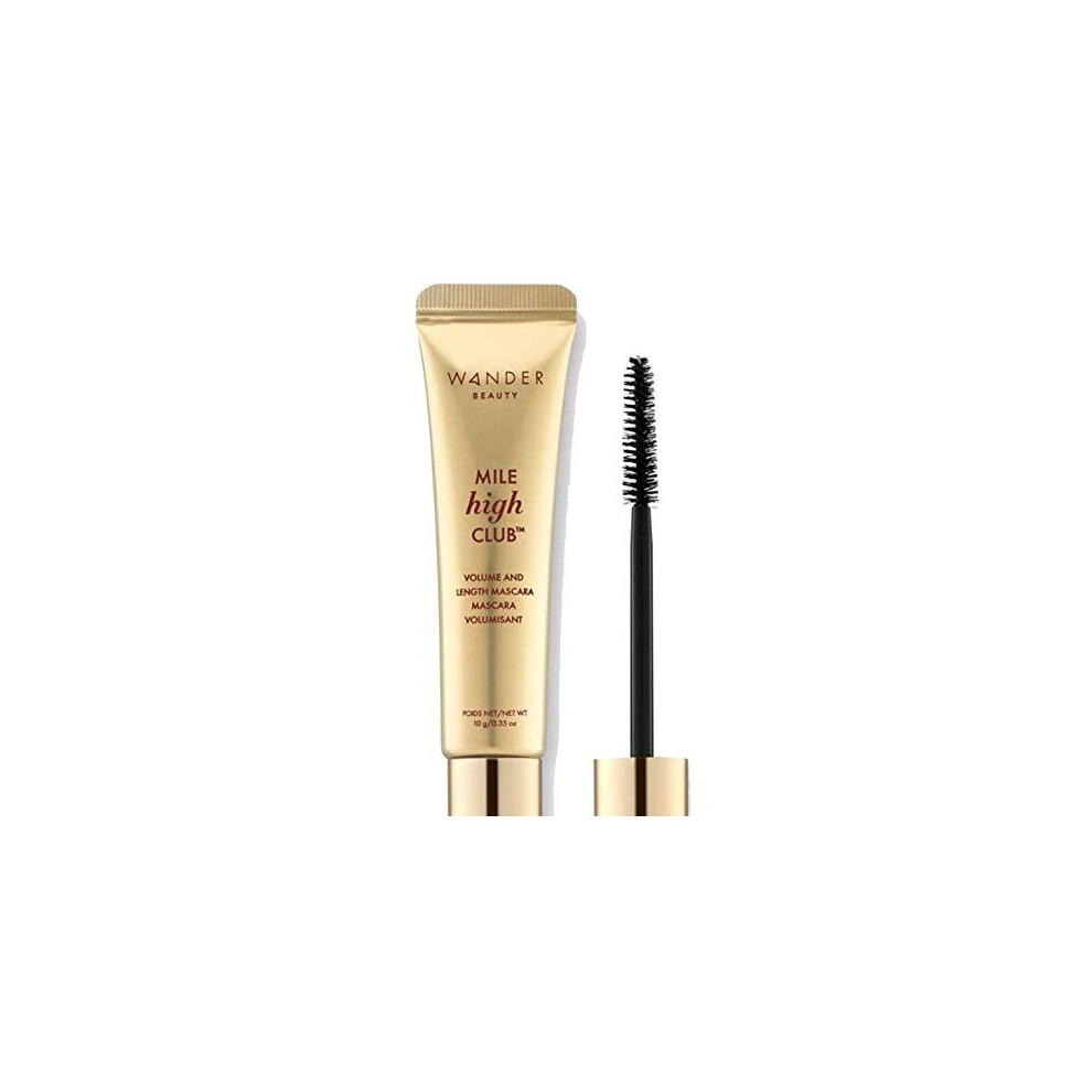 Wander Beauty Black Mascara Volume And Length | Mile High Club Mascara | Lengthening & Volumizing Mascar