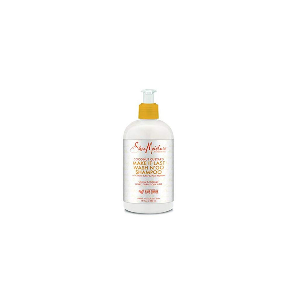 SheaMoisture Coconut Custard Make It Last Wash N Go Shampoo 13 fl oz, pack of 1