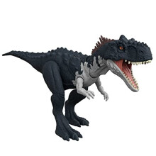 Jurassic World Dominion Roar Strikers Rajasaurus carnivore Dinosaur Action Roar Sound, Neck Stretch chomp, Phy