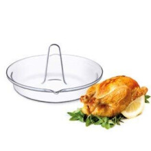 Simax Glass Vertical Kycklinggrill för Kyckling, Borosilikatglas Mini Kalkonhållare