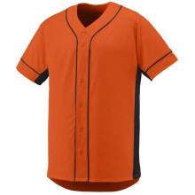 1660A-Orange- Black-2X Slugger Jersey, Orange-Black - 2X