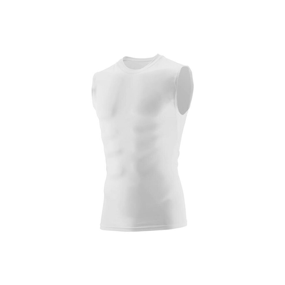 2602A-White-S Hyperform Compression Sleeveless Shirt, White - Small-image-OPC-PB7JZPX-NEW