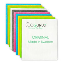 Original Made in Sweden Swedish Dish Cloths by The EcoGurus, Swedish Dishcloths for Kitchen in 10 Assorted Col