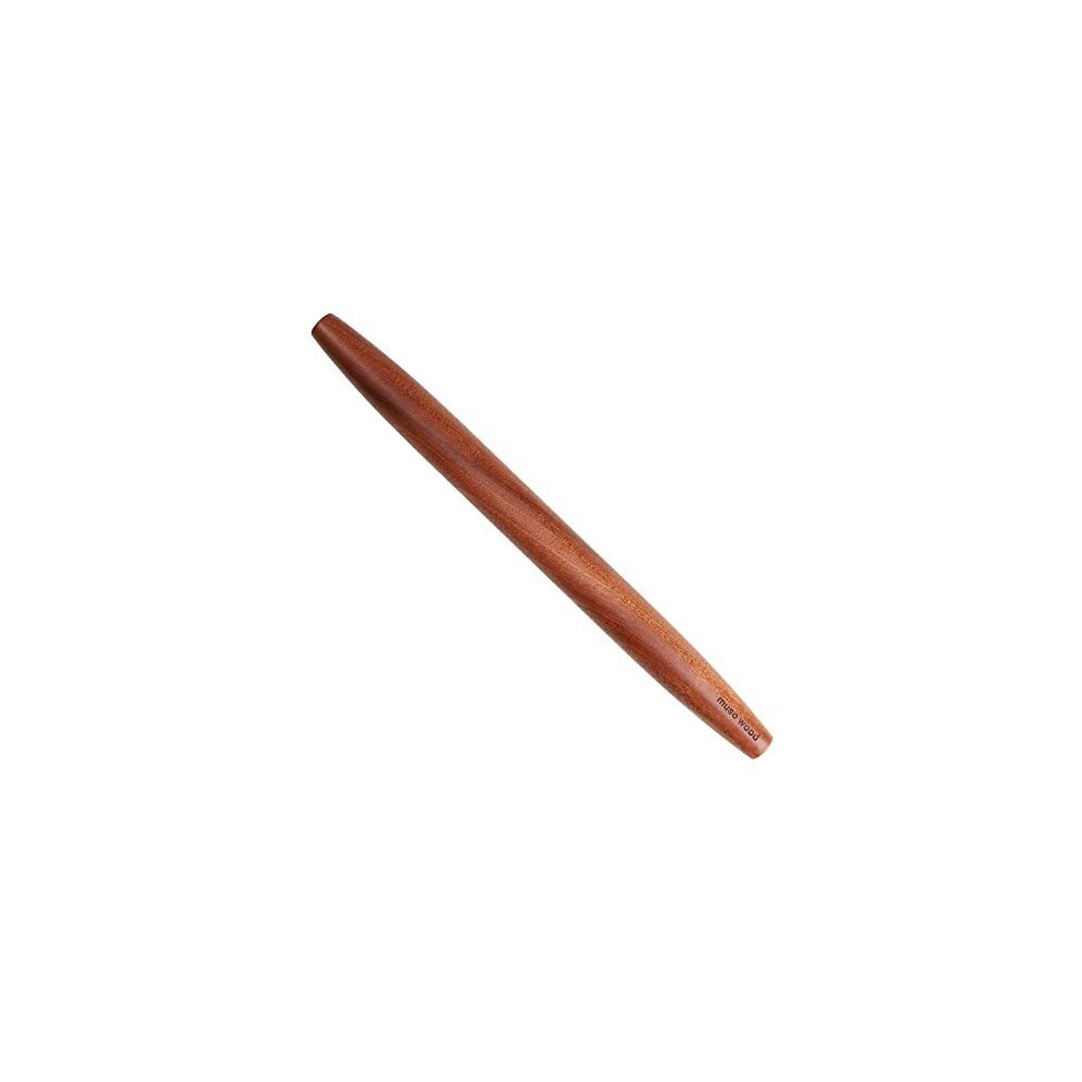 Muso Wood Sapele Wooden French Rolling Pin for Baking, Tapered Roller for Fondant, Pie crust, cookie, Pastry (