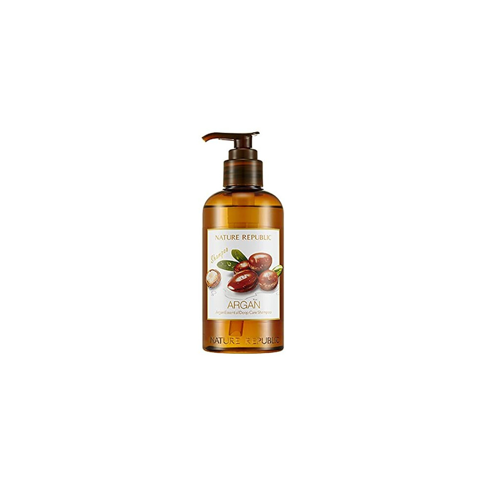 Nature Republic Argan Essential Deep Care Shampoo, 10.13 Fl Oz (300 Ml)