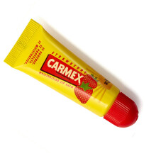 Carmex Strawberry Lip balm Tube Flavored SPF15 Water Resistant 10ml
