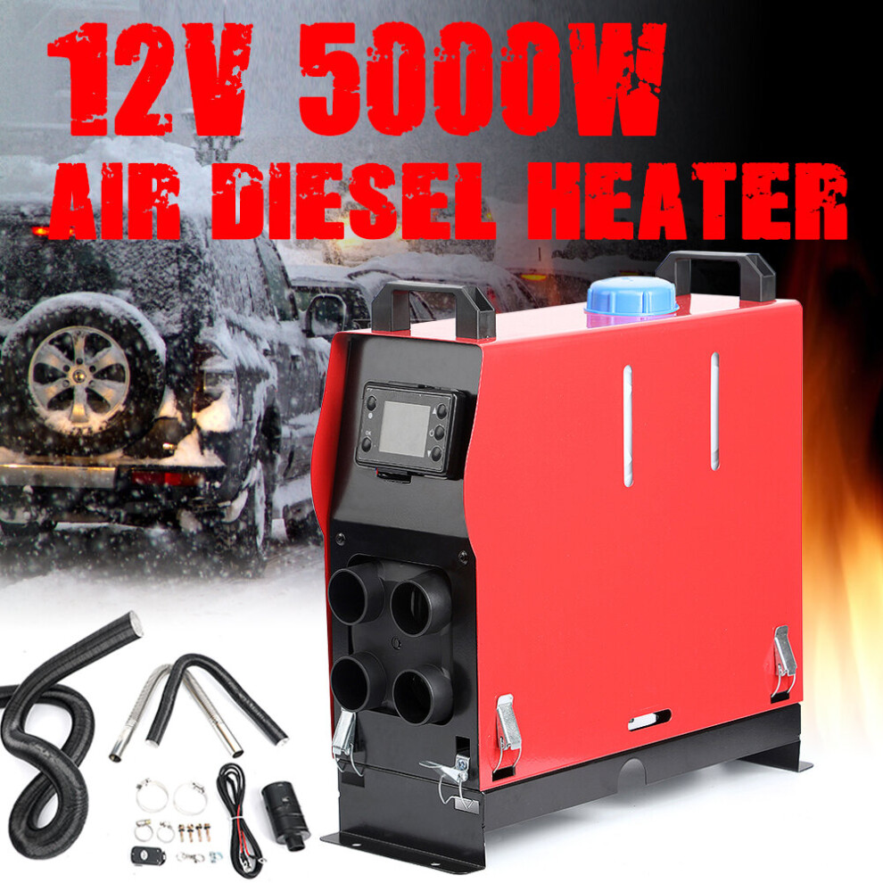 Air Diesel Heater 5Kw 12V Car Night Heater Lcd Monitor Remote 647297381445