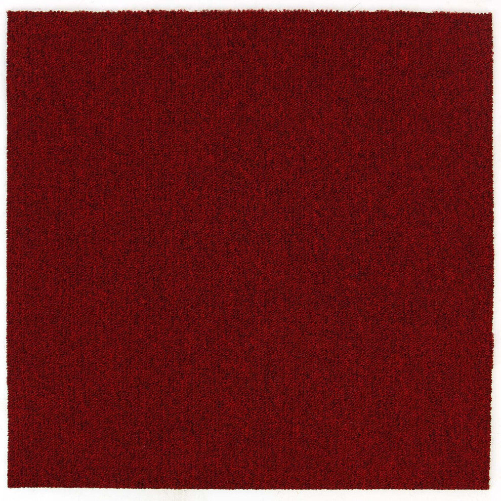 Heavy Duty Carpet Tiles 20Pcs 5Sqm In Red 5060477740477