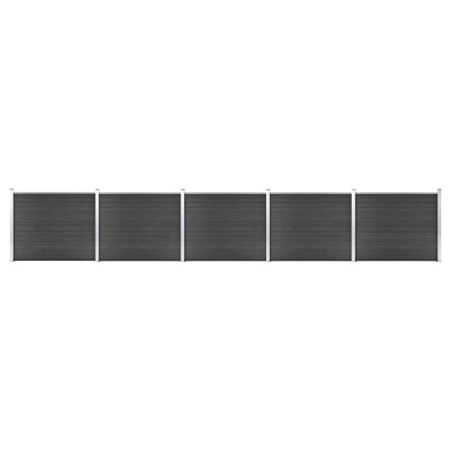 VidaXL vidaXL Zaunelement Set WPC 872x146 cm Grau