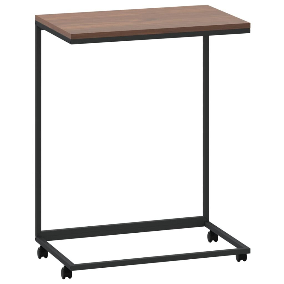 Vidaxl (Black And Brown, 55 X 35 X 70 Cm) Side Table Hallway Tea Coffee Sofa Table Couch Table Engineered Wood