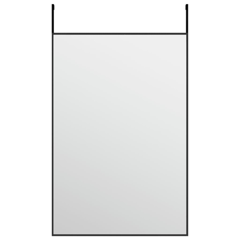 Vidaxl (Black, 40 X 60 Cm) Door Mirror Glass And Aluminium Hanging Mirror Black/Gold Multi Sizes - Image 3