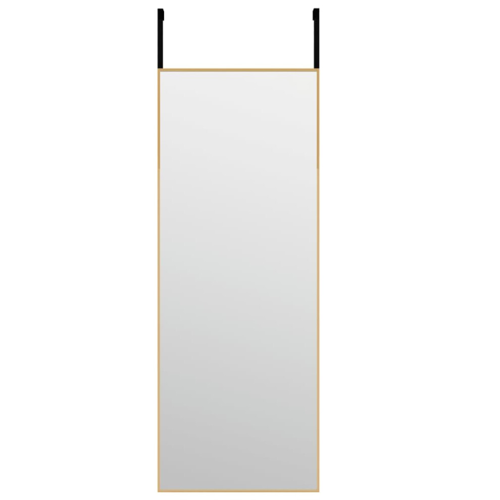 (gold, 30 x 80 cm) vidaXL Door Mirror Glass and Aluminium Hanging Mirror Black/Gold Multi Sizes