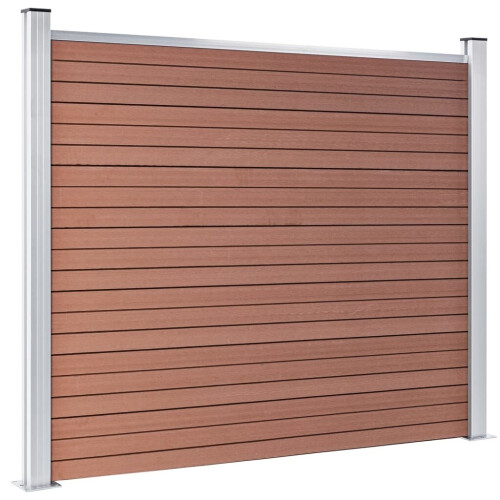 VidaXL vidaXL Zaunelement WPC 180x146 cm Braun 2