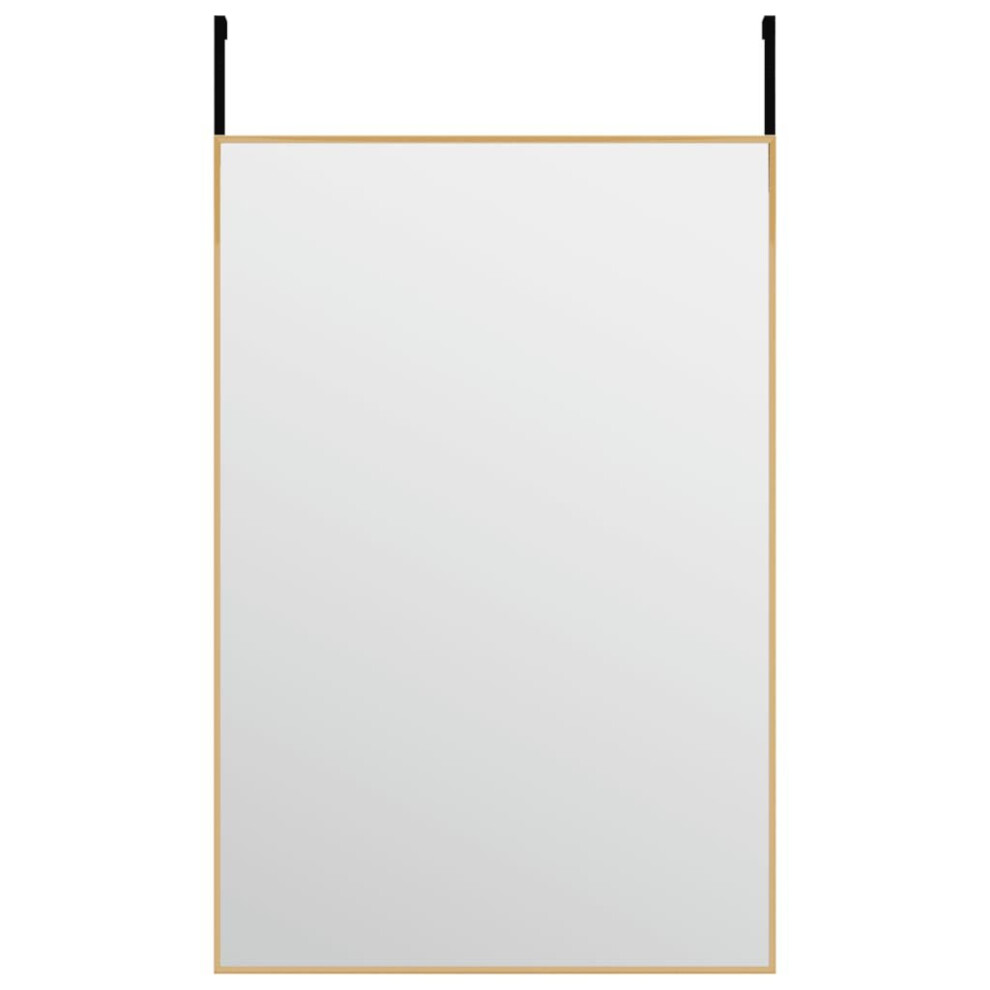 (gold, 40 x 60 cm) vidaXL Door Mirror Glass and Aluminium Hanging Mirror Black/Gold Multi Sizes