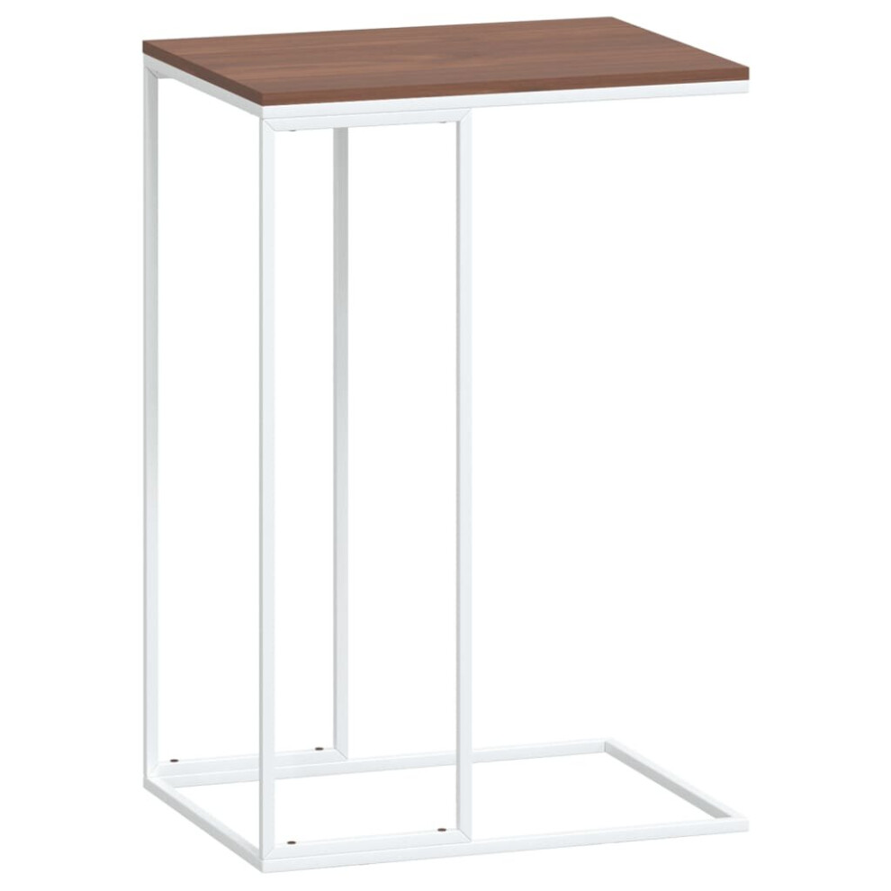 (white and brown, 40 x 30 x 59 cm) vidaXL Side Table Hallway Tea Coffee Sofa Table Couch Table Engineered Wood