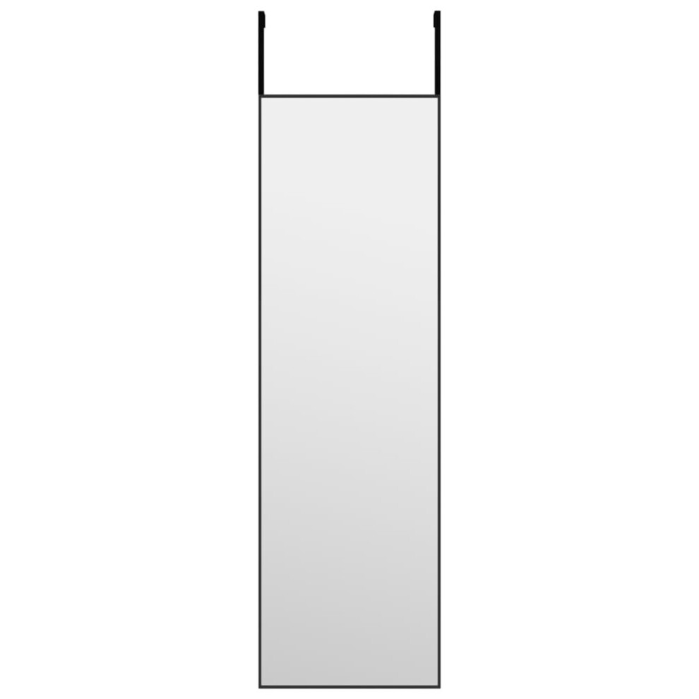 Vidaxl (Black, 30 X 100 Cm) Door Mirror Glass And Aluminium Hanging Mirror Black/Gold Multi Sizes