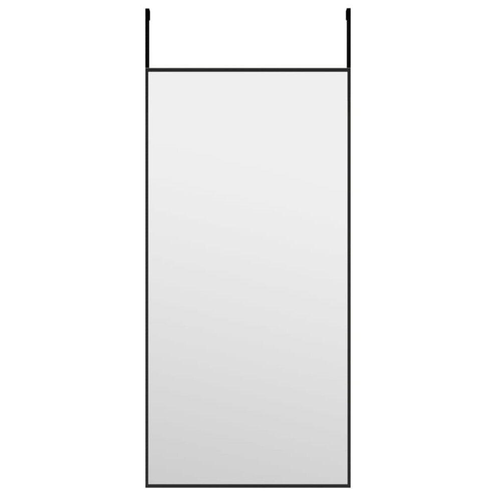 Vidaxl (Black, 30 X 60 Cm) Door Mirror Glass And Aluminium Hanging Mirror Black/Gold Multi Sizes