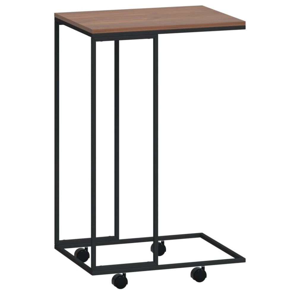 Vidaxl (Black And Brown, 40 X 30 X 63.5 Cm) Side Table Hallway Tea Coffee Sofa Table Couch Table Engineered Wood
