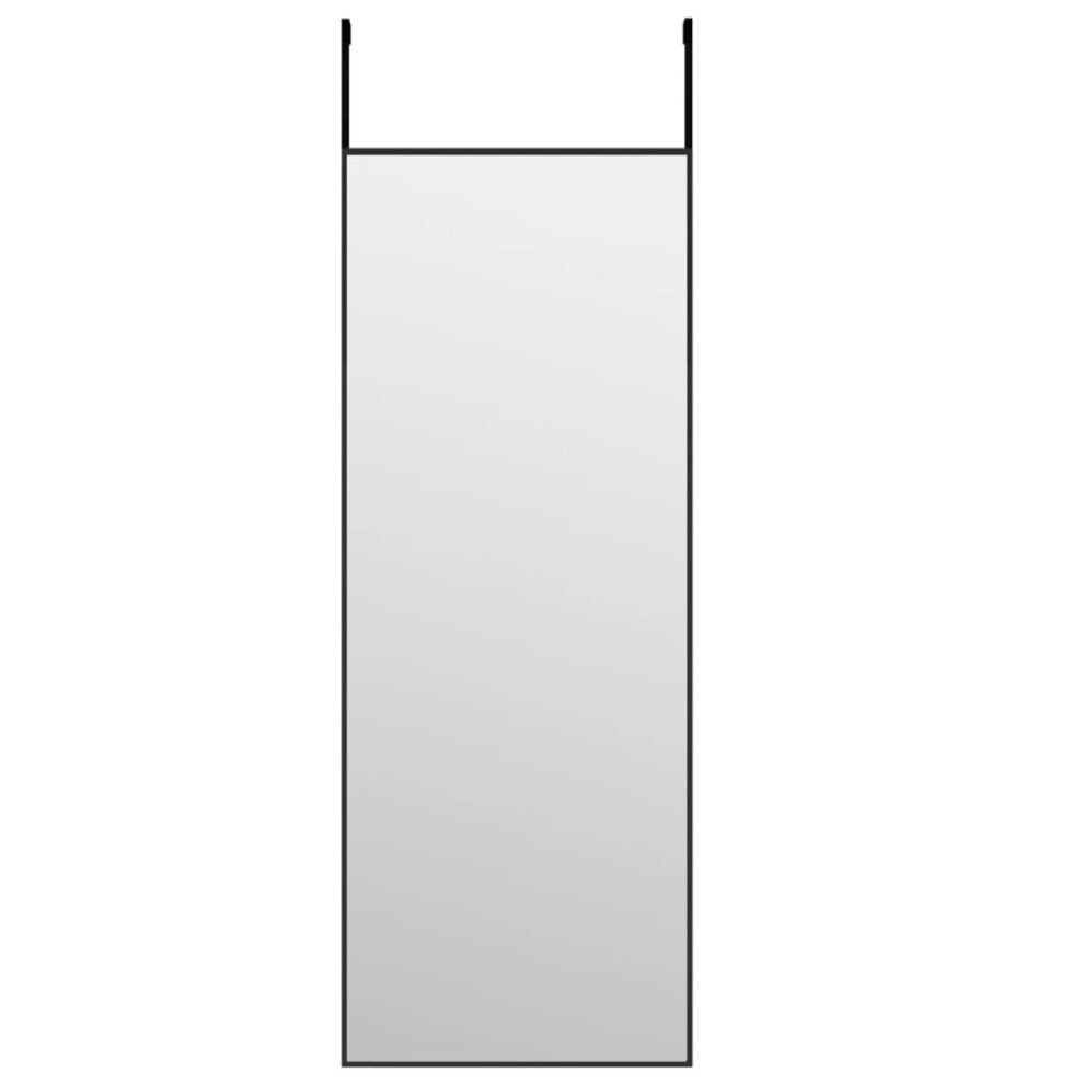 Vidaxl (Black, 30 X 80 Cm) Door Mirror Glass And Aluminium Hanging Mirror Black/Gold Multi Sizes