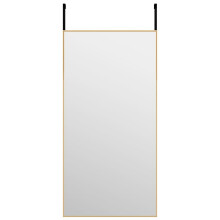 (gold, 40 x 80 cm) vidaXL Door Mirror Glass and Aluminium Hanging Mirror Black/Gold Multi Sizes