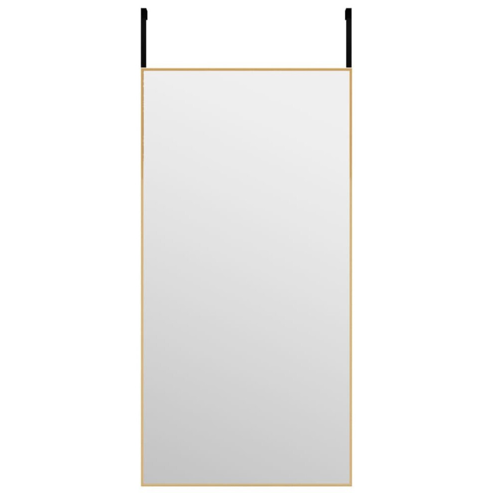 (gold, 40 x 80 cm) vidaXL Door Mirror Glass and Aluminium Hanging Mirror Black/Gold Multi Sizes