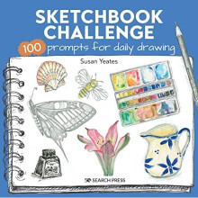Sketchbook Challenge: 100 Prompts for Daily Drawing - Yeates, Susan - Paperback / sof -