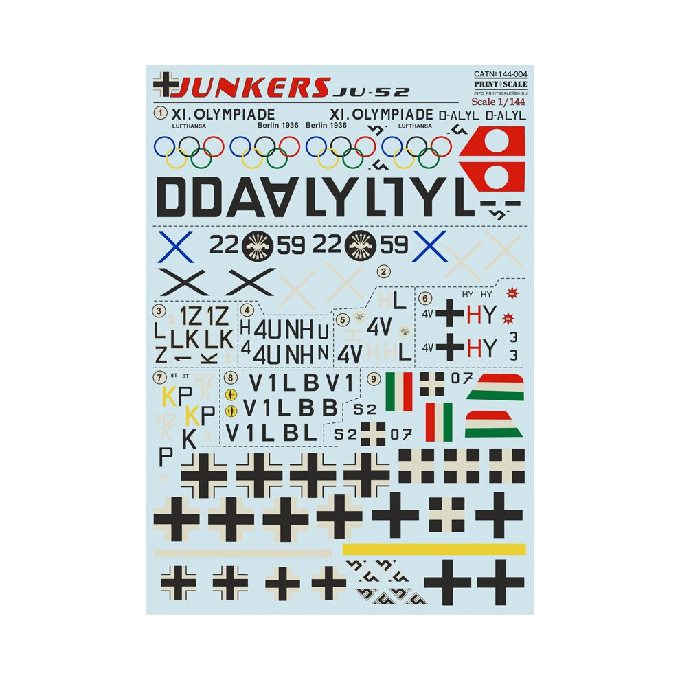 Print Scale 144-004 Junkers JU-52