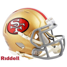 Riddell San Francisco 49ers Replica Mini Speed Style Color Rush Helmet