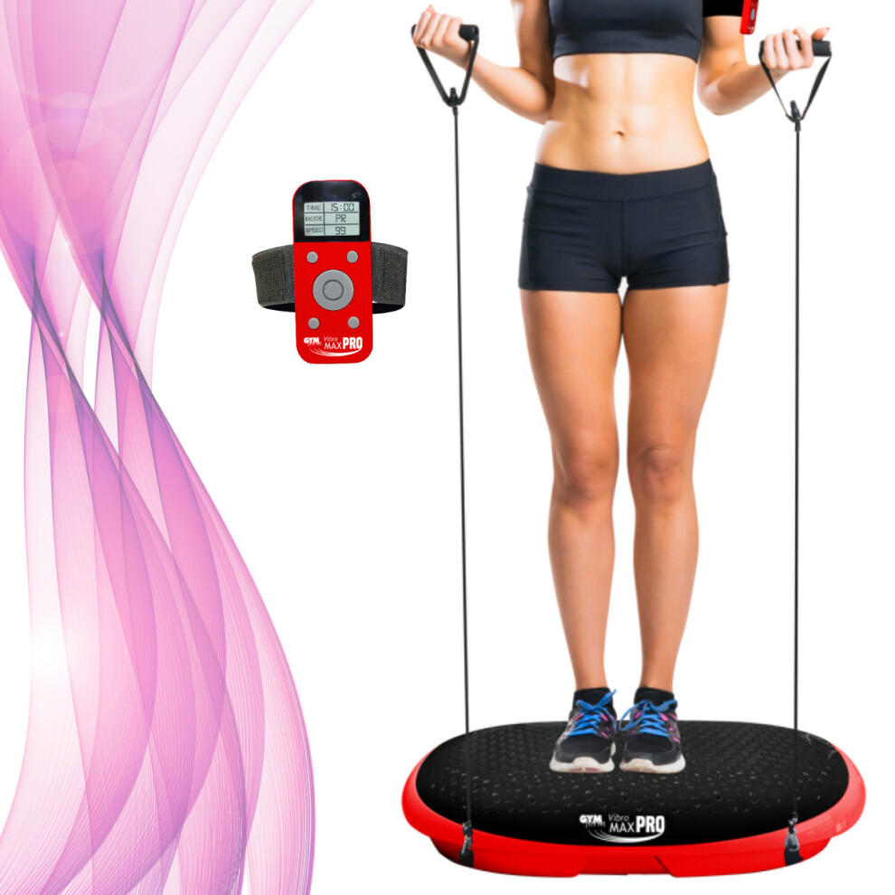 GYMFORM - Vibration Platform Vibromax Pro, Body Workout, Fitness Platform, 99 Levels, Reduces Cellulite, Fat Burning, Massage Warm Up Program