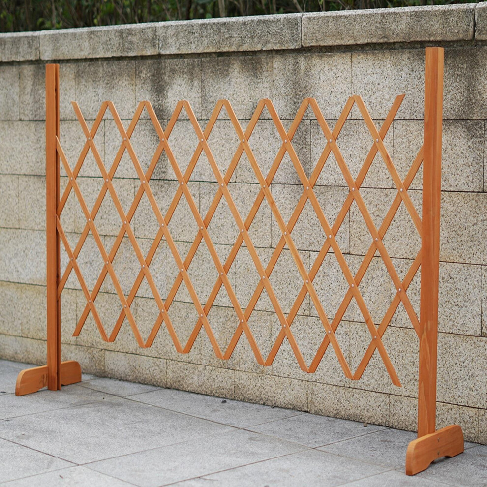 Expanding Garden Wood Fence Freestanding Screen