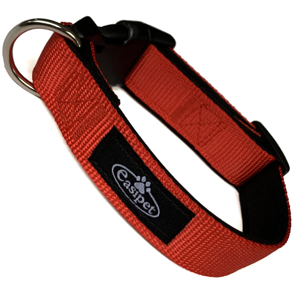 Easipet Neoprene Padded Collar Red Small