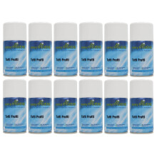 12 TUTTI FRUTTI Automatic Air Freshener Dispenser Refills FULL CASE Cans aerosols