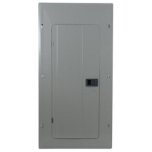 100A Main Breaker Installed Plug on Neutral Load Center, 20 Space Circuit