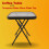 AAMEN Black Coffee Table with Tempered Water Wave Glass Top 3