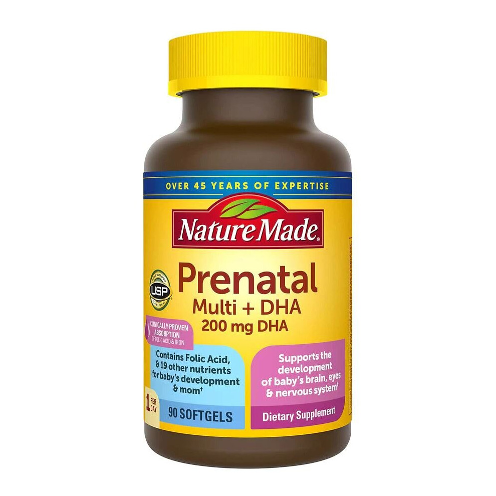 Nature Made Prenatal Multi + Dha, 90 Softgels