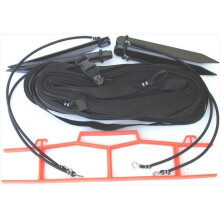 8 Meter Black 1-inch Non-adjustable Web Courtlines